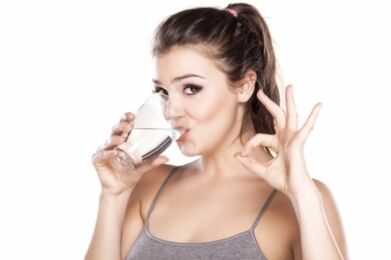 Drink girl clean water