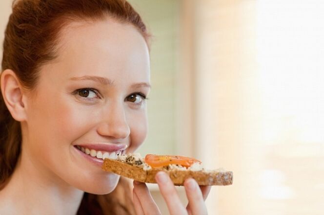 Girl with a sandwich